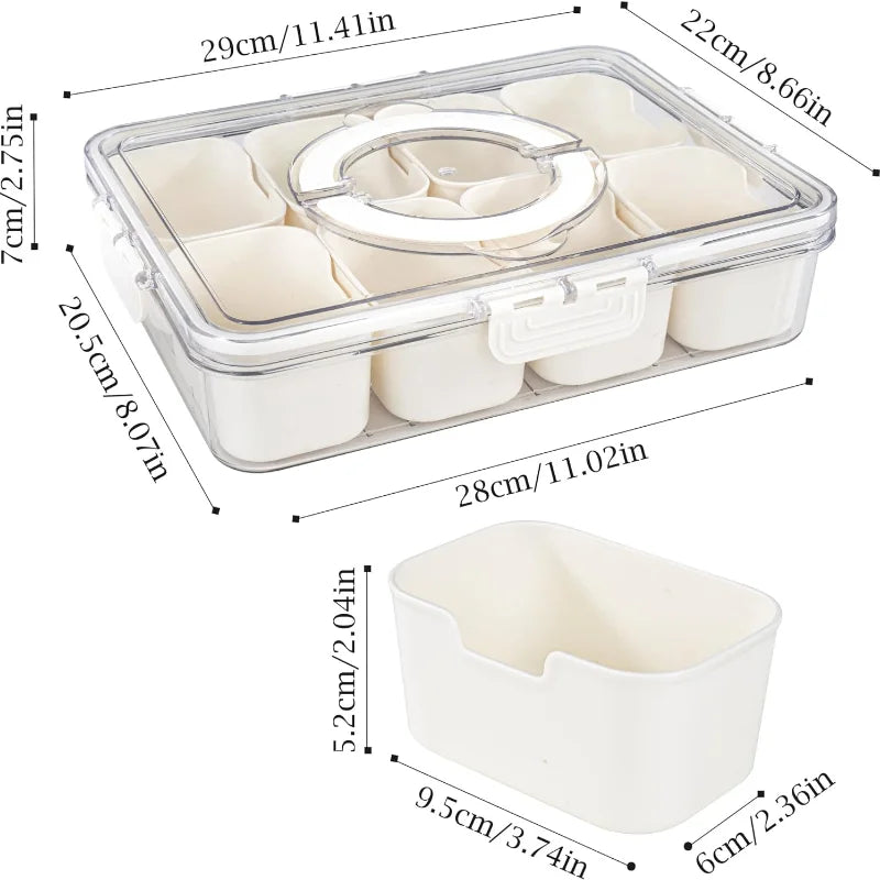 Plateau à Collation avec Couvercle